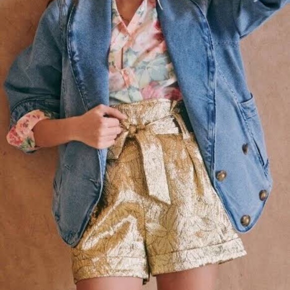 Sezane Kurt Jacket Bleu Denim Clair - Size 38 - Picture 2 of 4